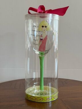 Tumbleweed Pottery Birthday Wine Glass “between 29 and None of Your Business”